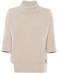 YOU LOOK PERFECT - Pullover Bailey, Merino Asymmetric Turtleneck Pullover - Lyst