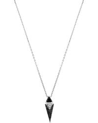 SALLY SKOUFIS - Urge Necklace With Made Cz Diamond Stimulant - Lyst