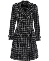 AVENUE No.29 - Double Breasted Military Coat With Contrast Buttons – - Lyst