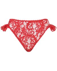 Belle -et-BonBon - Valentina Bright Cherry Lace Thong Valentine Special - Lyst