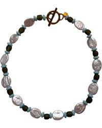 Sccollection - Azure & Pearl Necklace - Lyst