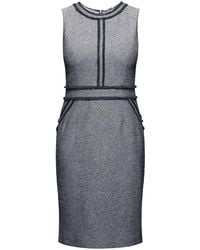 Rumour London - Eloise Cotton Tweed Dress With Fringed Detail - Lyst