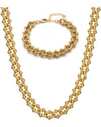 Crystals and Co - Twisted Link Set - Lyst