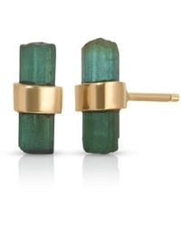 Heather Hawkins Jewelry - Rough Cut Tourmaline Stud Earrings - Lyst