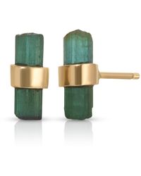 Heather Hawkins Jewelry - Rough Cut Tourmaline Stud Earrings - Lyst
