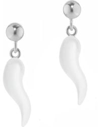 Unaloe - Sterling Earrings With Horn Pendant – Protective & Elegant Jewelry For - Lyst
