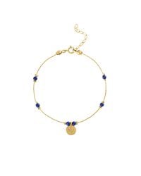 Olivia Le - Journey Lapis Lazuli Beaded Bracelet With Coin - Lyst