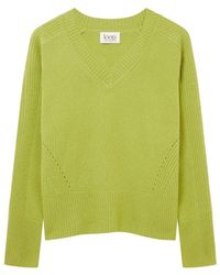 Loop Cashmere - V Neck Lofty Sweatshirt - Lyst