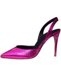 Aethra Shoes - Aethra Fuchsia Leather Slingback - Lyst