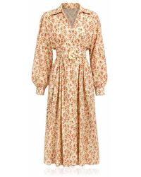 Exquise - Blase Belted Pocketed Maxi Dress - Lyst