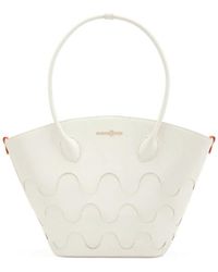 Orange Cube - Large Quilted Impressions Wavy Tote Bag - Lyst