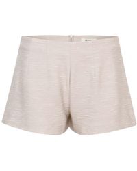 SÉLONE - Neutrals Helia Relaxed Shorts Stone - Lyst