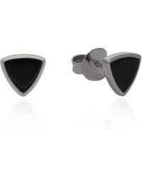 The Jewelz - Nightform Onyx Studs Earrings - Lyst