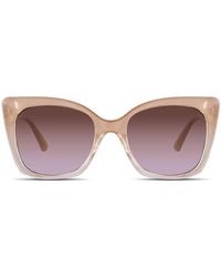 Velvet Eyewear - Neutrals Sunglass Cat Eye Style - Lyst