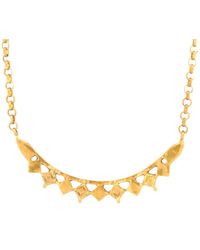 Annabelle Lucilla Jewellery Asura Arc Necklace Gold - Metallic