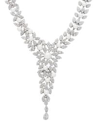 LÁTELITA London - Neutrals Marquise Statement Necklace Pearl - Lyst