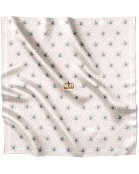 Lamberty Munich - Neutrals Alpine Edelweiss Wedding Midi Silk Twill Raw Milk - Lyst