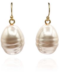 Michael Nash Jewelry - Neutrals Marcella Champagne Baroque Glass Pearl Drop - Lyst