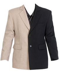 Maison Bogomil - Neutrals Color-Block Blazer - Lyst