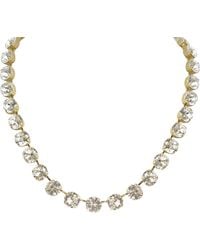 Laura Gray - Adjustable Diamond Crystal Riviera Necklace - Lyst