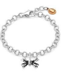 Unaloe - Sterling Puffed Bow Charm Bracelet – Trendy Fashion Jewelry - Lyst