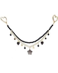 Farra - Obsidian Star With Strawberry Double Layers Bag Charm - Lyst