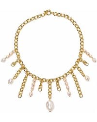Kirei - Almadraba Necklace Pearl Chain Necklace - Lyst