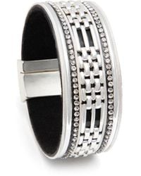 Saachi - Chain Link Crystal Bracelet - Lyst