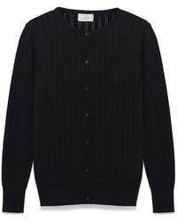 Peraluna - Celine Openwork Knit Cardigan - Lyst