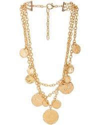 Saachi - Gilded Coin Cascade Necklace - Lyst