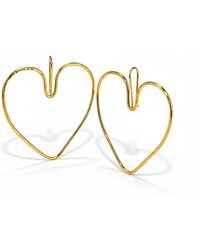 Jaredjamin - Fluttering Heart Hook Earrings - Lyst