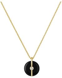 Ecce | Artisan Diamonds - Enamelled Mini Diamond Buttons 14K Solid Necklace - Lyst