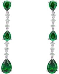 LÁTELITA London - Elizabeth Drop Earrings Emerald - Lyst
