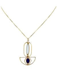 Aracheli Studio - Long Oval And Small Oval Art Deco Chain Necklace - Lyst