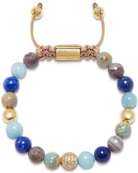 Nialaya - Beaded Bracelet With Aquamarine, Lapis, Opal, And Botswana Agate - Lyst