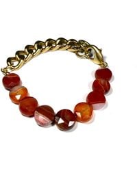Rachel Nathan - Remix Banded Agate Coin Bracelet - Lyst
