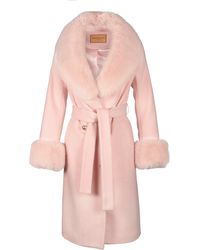 Santinni - 'Marlene' 100% Cashmere & Wool Coat - Lyst