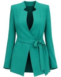 Nuvv Collection - Wrap Jacket With Tie Waist - Lyst