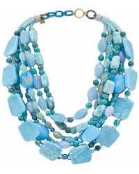 Michael Nash Jewelry - Otilia Multi Strand Shades Of Resin Beads - Lyst