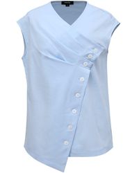 Smart and Joy - Double Breasted Pleated Asymmetric Top - Lyst