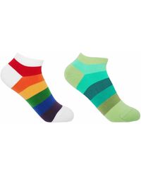 Peper Harow - Made in England - Block Stripe Trainer Socks Bundle - Lyst