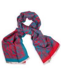 Saachi - Animal Print Reversible Scarf - Lyst