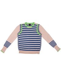 Lo Neel - Neutrals Fred Sand Striped Sweater Crewneck Jumper - Lyst