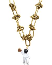 Smilla Brav - Chunky Bold Chain Necklace Astronaut - Lyst