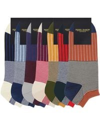 Peper Harow - Made in England - Oxford Stripe Trainer Socks – Bundle - Lyst