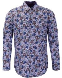 lords of harlech - Simon Ternberg Floral Brownie Stretch Jersey Long-Sleeve Shirt - Lyst