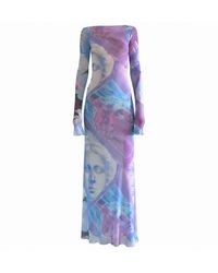 Alia Studio - Brume Maxi Mesh Dress - Lyst