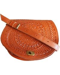 Berber Leather - Neutrals The Temara Embossed Saddle Bag - Lyst