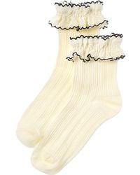 HIGH HEEL JUNGLE by KATHRYN EISMAN - Sheer Frilly Socks - Lyst