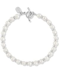 Dower & Hall - Luna Pearl Halo Bracelet - Lyst